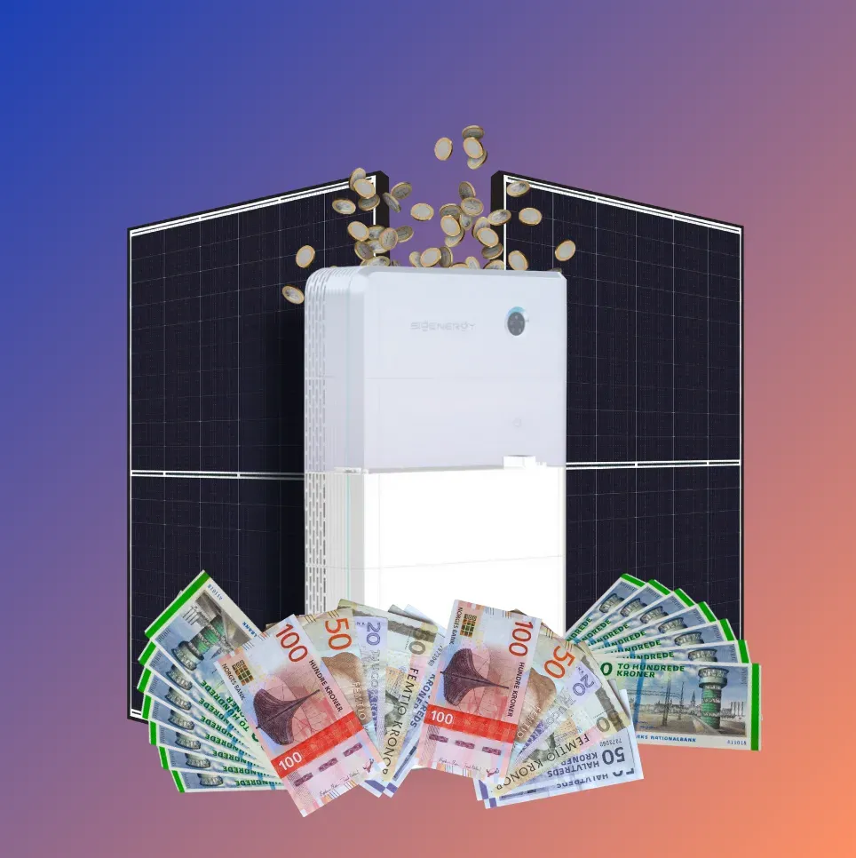 solceller + batteri